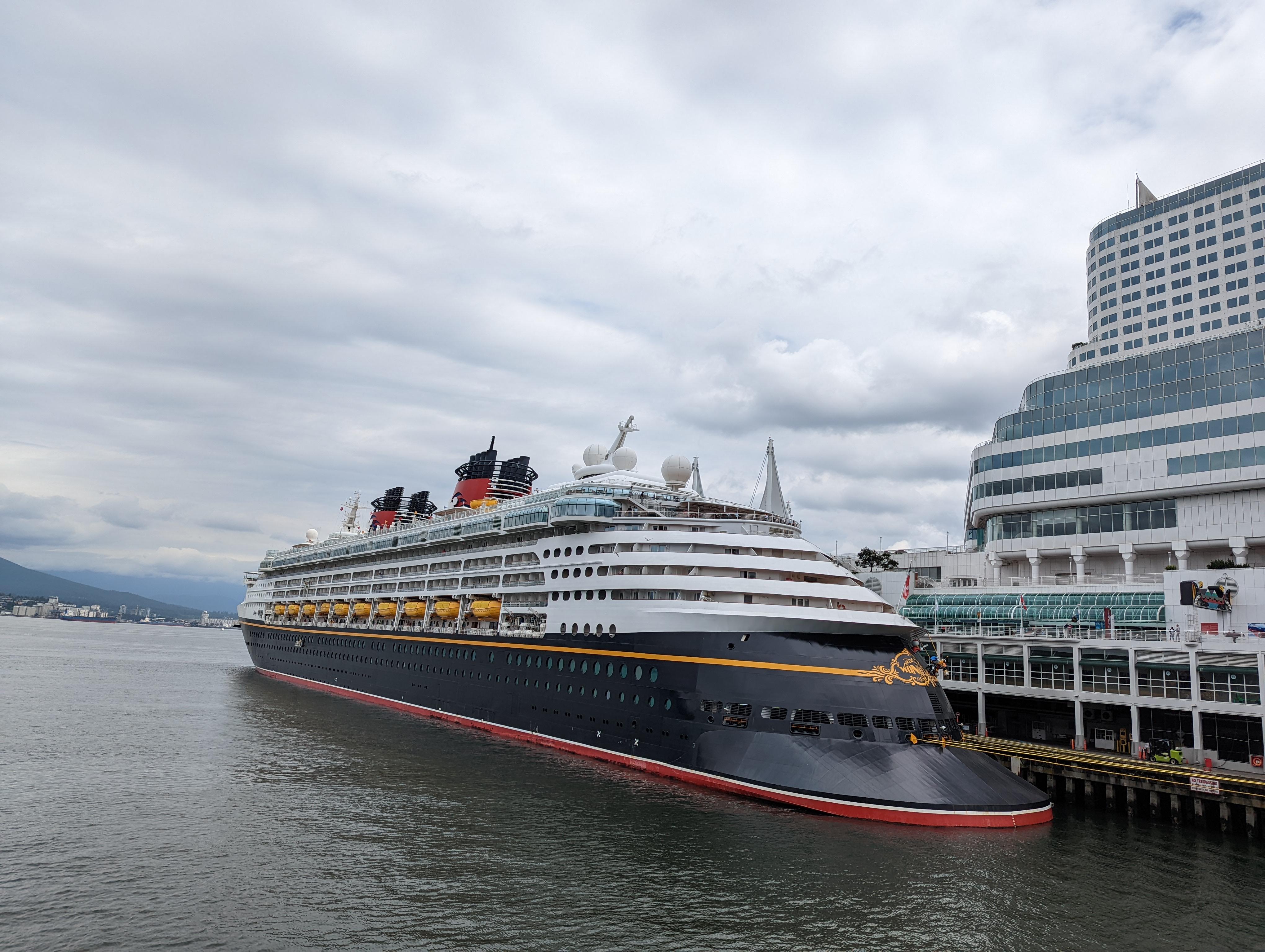 Disney Wonder at Vancouver port - idyllicocean